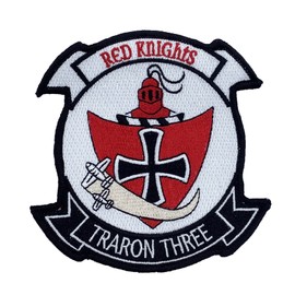 Squadron Nostalgia LLC VT-3 Red Knights Patch –with Hook and Loop