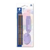 STAEDTLER 61 SBK3 PA Noris pastel stationery set with 3