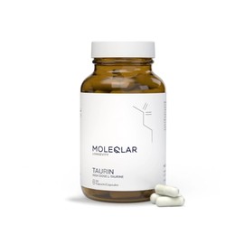 MoleQlar Taurine Capsules 90 Pieces - 3000 mg High Purity L-Taurine per Serving - Responsible Production from Fermentation - Vegan, High Purity, GMO-Free