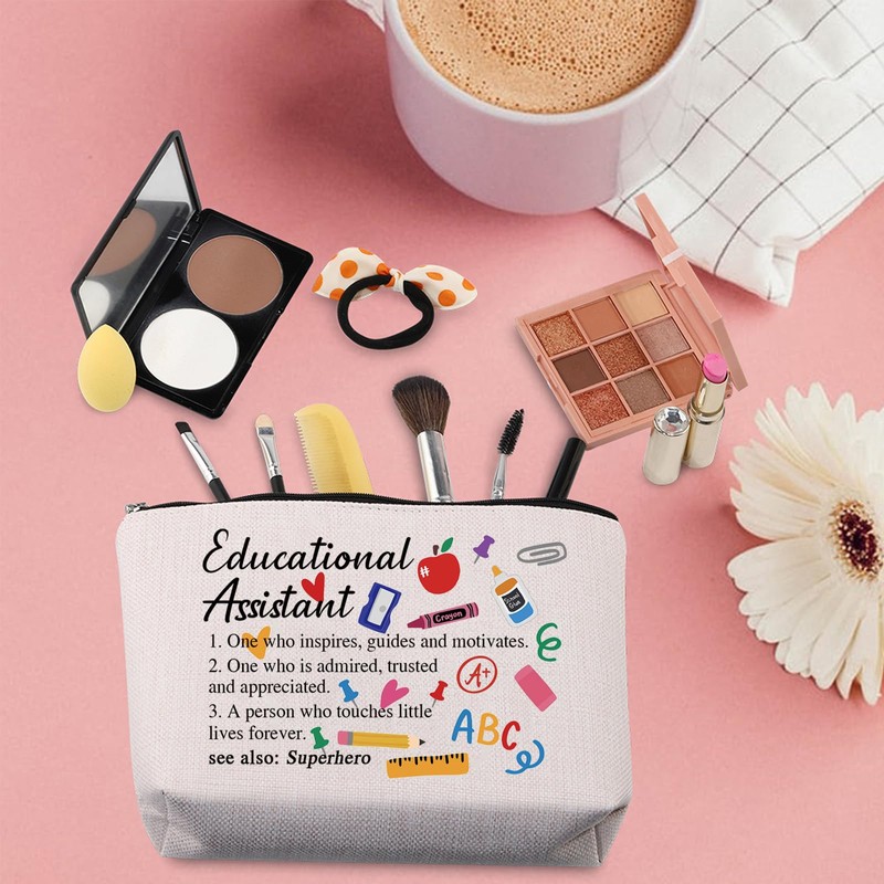 TSOTMO Educational Assistant Zipper Pouch Educator Gift Educational Assistant Survival