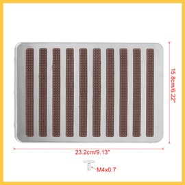 REPAIROCK Universal Car Vehicles Floor Carpet Mat Patch Heel Scuff Plate Foot Rest Pedal Pad Stainless Steel Auto Replacement Parts