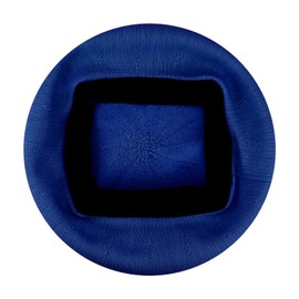Gllutt Sombrero de boina fina de punto de verano para mujer, tamaño ajustable, estilo francés, color sólido, Azul Tinta*, Talla única