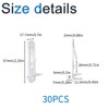 INCREWAY Shelf Support Peg, 30PCS Clear Plastic Cabinet Shelf Pins,