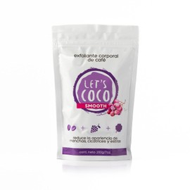 LET'S COCO | Exfoliante Corporal Anti estrías y cicatrices. Let’s Coco Smooth - Exfoliante de Café, Para Uso en Todo el Cuerpo - Contenido Neto 200 Gr – 7 Oz