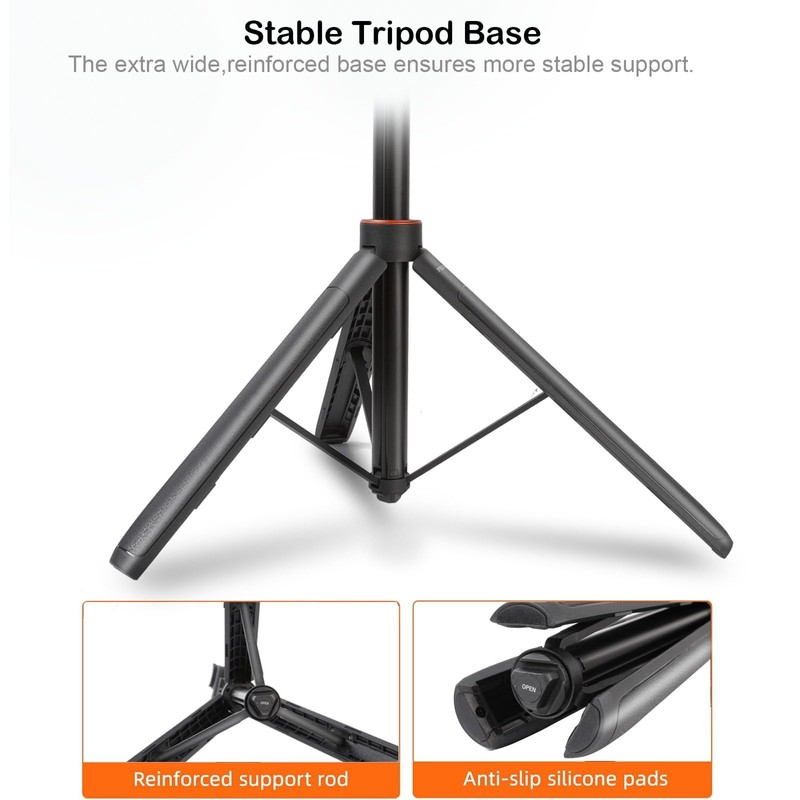 53" Osmo Action 6 Camera Selfie Stick Tripod, Magnetic Quick