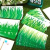 24 Pcs Green Grass Jumbo Borders Grass Boarder Trim Paper