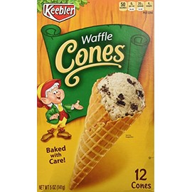 Keebler 12-Count WAFFLE CONES 5oz (3 Pack)