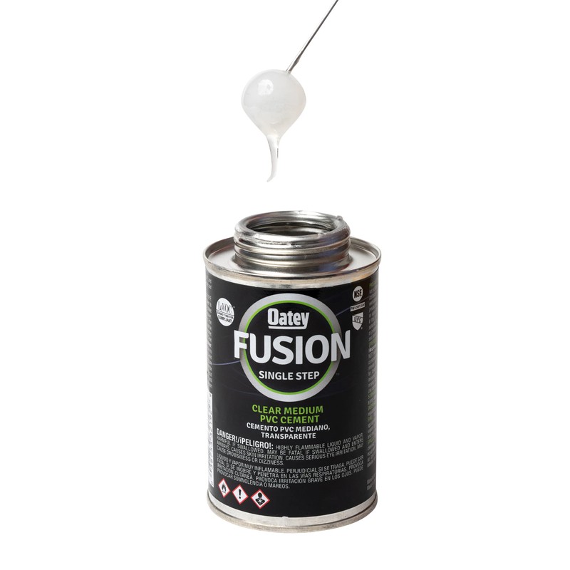 Oatey 32192 Fusion One-Step Self-Priming Medium-Bodied PVC Cement, 10 oz,