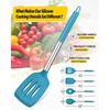 Pack of 4 Silicone Cooking Utensils Set, Non Stick Large