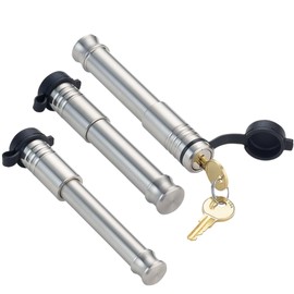 61662 | 3 Pack Mixed 2.5, Keyed Alike, Hitch Locks for CURT 2" Deep Drop Adjustable Trailer Ball Mount 15K LB Hitch - Includes Lock for 2.5" Receiver