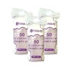 50 Oval Cotton Wool Cosmetic Pads, 100% Cotton - Face