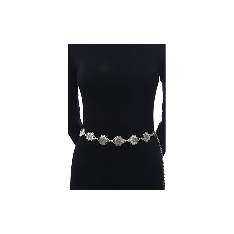 Collezione Alessandro Aphrodite Chain Belt with Stars and Stars -