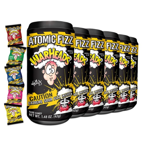 WARHEADS Atomic Fizz - Extreme Sour Fizzing Hard Candy -