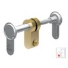 BASI Universal Adjustable Blind Cylinder Colour Silver Adjustable 45-95 mm