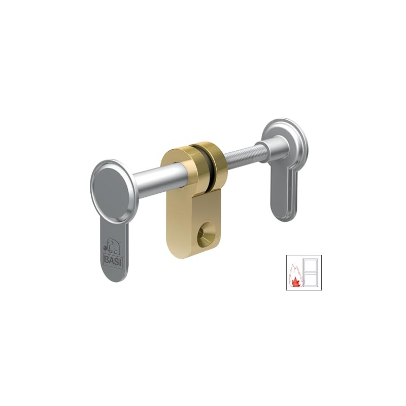 BASI Universal Adjustable Blind Cylinder Colour Silver Adjustable 45-95 mm