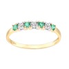 Old English Jewellers 9ct Yellow Gold Emerald & Diamond Eternity