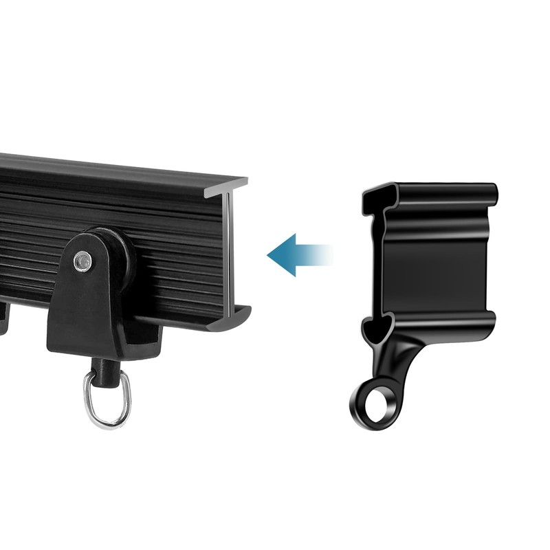 TOKPLNU Curtain Track End Stop for Flexible Bendable Curtain Track,4