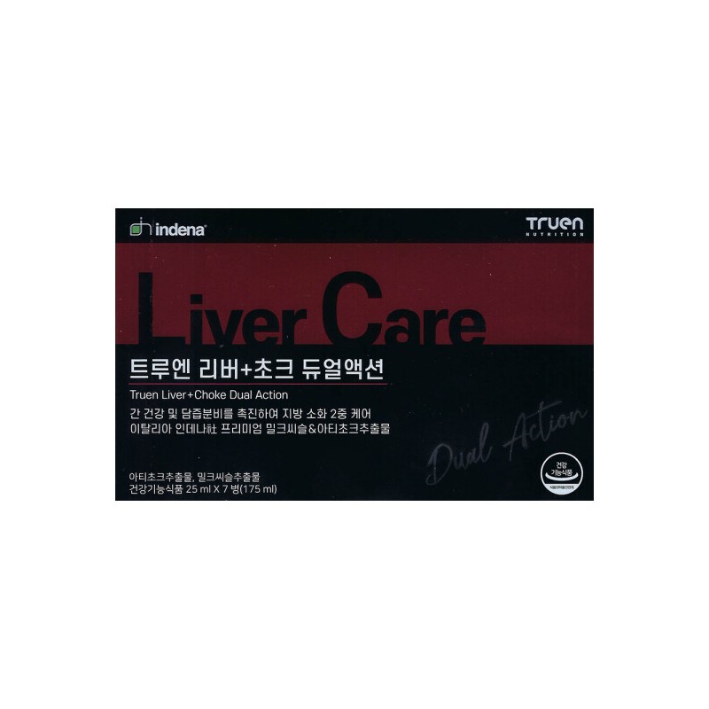 TrueN 트루엔 리버+초크 듀얼액션 25ml x 7병 밀크씨슬 아티초크 2개