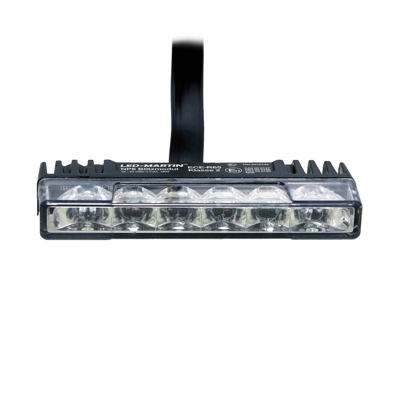 LED-MARTIN NP6 Front Flasher - Yellow - ECE-R65 Class 2