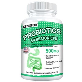 50 Billion Probiotics CFU Potency Gut Health Women Men 30/60/120 Capsules