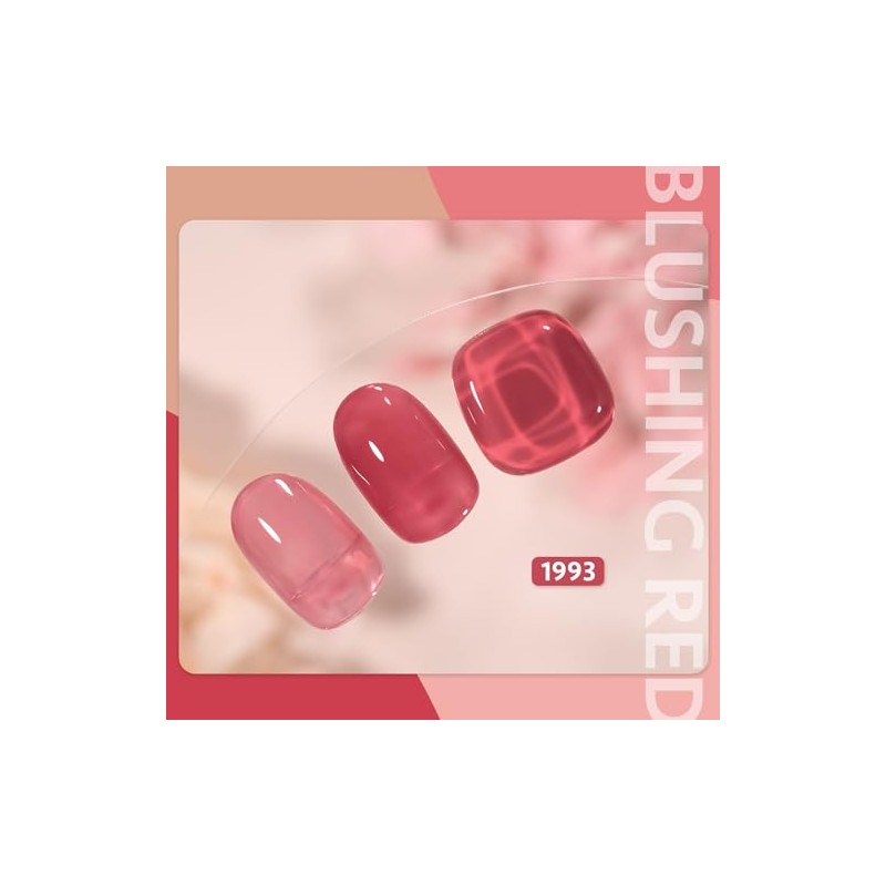 GAOY- Esmalte de uñas en gel Jelly Nude, esmalte en