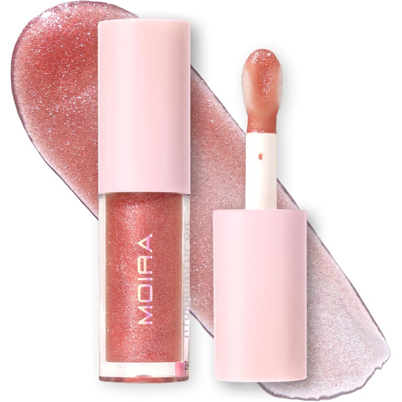 Moira Lip Oil Glow Getter Hydrating (004, Tickled Pink)