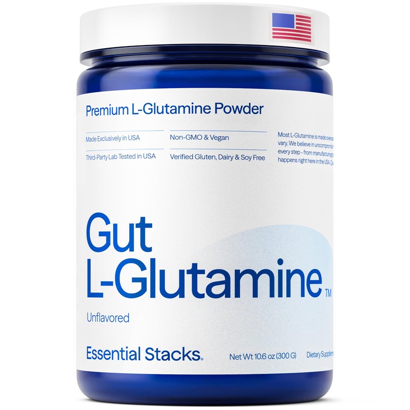 Essential Stacks L-Glutamina Intestinal - 300 g - Sin Gluten,
