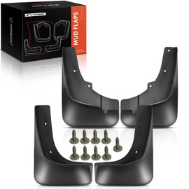 A-Premium Set of 4PCS Mud Flaps Splash Guards Mudguards Mudflaps Compatible with Mitsubishi Outlander, 2006 2007 2008, Sport Utility, Black Color, Front LH RH and Rear LH RH