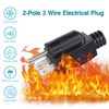 NEMA 5-15P Electrical Replacement Plugs，125V 15A 2-Pole 3-Wire Grounding Replacement