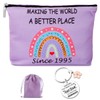 30th Birthday Gifts for Her with 1995 Birthday Makeup Bag