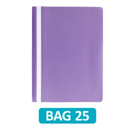 Hamelin A4 Purple Polypropylene Project Folders, Pack of 25 - Durable, Lightweight, and Vibrant