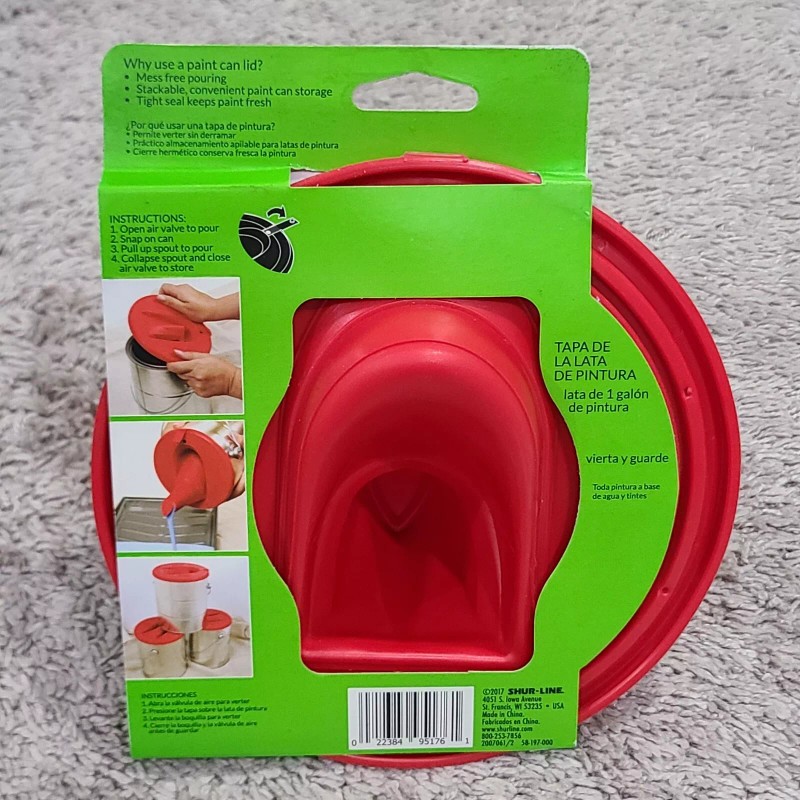 Shur-line 5-PACK SHUR-LINE SILICON PAINT CAN LID WITH POUR &