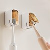 2 Pcs Toothbrush Holders for Bathroom【Upgrade Single Slot Design】 Toothbrush