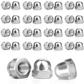 qingmeng Pack of 40 Acorn Nuts M8 Stainless Steel Cap Nuts DIN 1587 High Shape Hexagonal A2 V2A Cap Nuts for Screws Threaded Rods Threaded Bolts