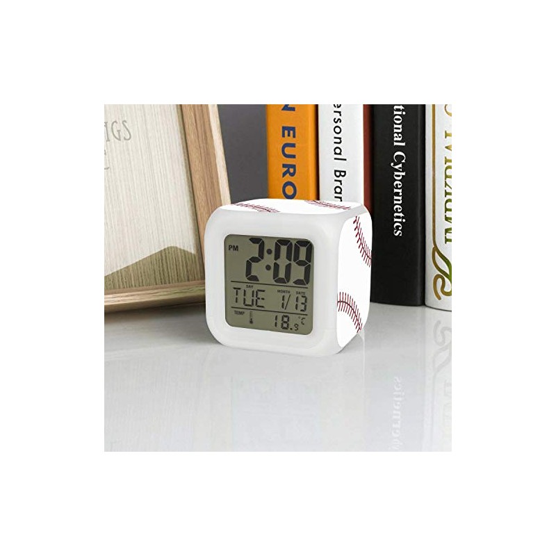 XUWU Baseball Ball Alarm Clock for Kids Boy Girl 7