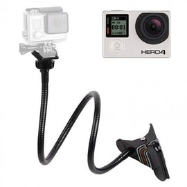 Action cam clamp mount flexible detachable mount steel clamp bracket / 액션 캠 집게 거치대 플랙시블 유연한 탈착형 마운트 스틸 클램프 브라켓