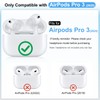 Replacement Ear Tips Compatible with AirPods Pro 3 (3 Pairs,S/M/L,Clear)