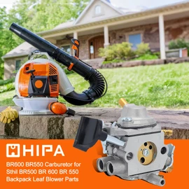 Hipa BR600 BR550 Carburetor Kit for Stihl BR500 BR 600 550 Backpack Leaf Blower Parts 4282-120-0606 4282-120-0607 4282-120-0608 Zama C1Q-S183