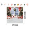 AIIKES 10x10FT Christmas Backdrop Christmas Window Photography Backdrop Winter Snow