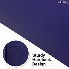 Invero 2025 Week To View Diary A5 Hardback Diary - Jan 2025 to Dec 2025 Planner Organizer Calendar with Hour Intervals & Worldwide Travel and Metric Information - Blue