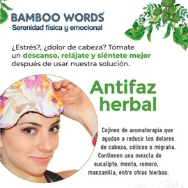 Antifaz Térmico de Semillas para Dormir Antifaz Relajante para Ojos Máscara para Dormir Natural Terapia Calor y Frío para Descanso y Relajación
