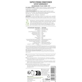 Sante Naturkosmetik SANTE Naturkosmetik Super Strong Conditioner Organic Bamboo + Triple Protein Complex, vegan hair conditioner without silicones, nourishes and strengthens weak hair, for a thicker hair feel, 150 ml