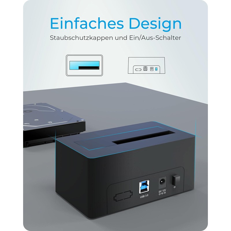 ICY BOX IB-1122-U3 HDD / Hard Drive Docking Station USB