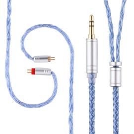Linsoul Tripowin Zonie 16 Core Silver Plated Cable SPC Cable de Auriculares para 7hz Zero Dioko Timelesss Ae TINHIFI T2 T3 Plus Wan'er Cadenza KZ AS10 QKZ HBB Tripowin Mele Olina (3.5mm, 2pin)