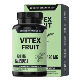Beyond Vitamins | Vitex Fruit 420mg Con Raíz De Cúrcuma Capsulas (curcuminoides, Curcumina) Y Calcio | Vegano | Vitaminas Mujer / Hombre - 1 Cápsula A