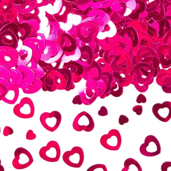 Folat 15g Confetti Hearts Pink Birthday Table Decoration Anniversary