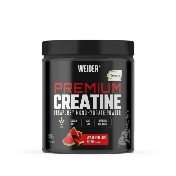 Weider Premium Creatine (375g) Watermelon Flavour, Creatine Monohydrate 100% Creapure