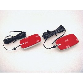 LED Side Markers, Amber Glow (Pair) Taped Clear Corner Lamp