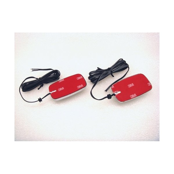 LED Side Markers, Amber Glow (Pair) Taped Clear Corner Lamp
