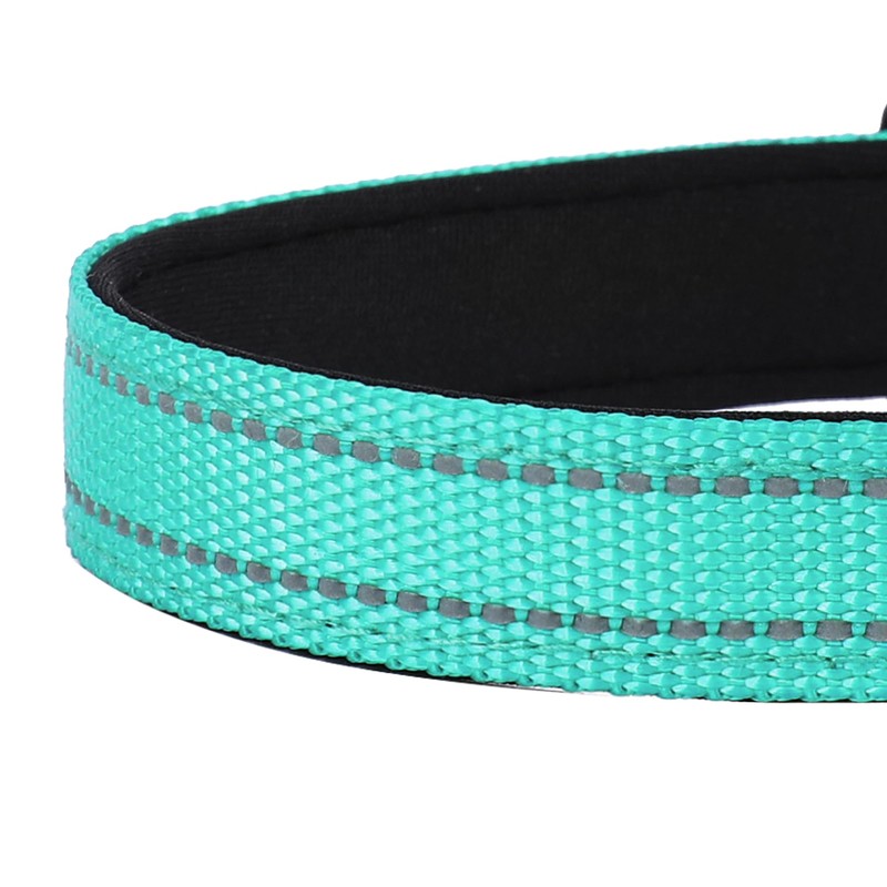 PWOD Reflective Dog Collar, Adjustable Soft Neoprene Padded Nylon Pet